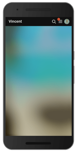 Discourse blurred background mobile