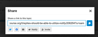 share topic dialog