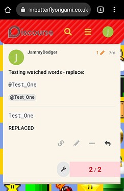 replace (in post)