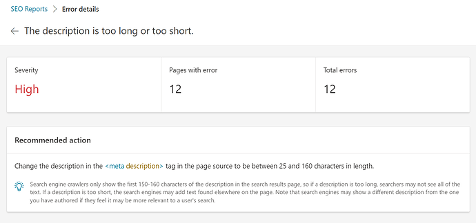 bing seo errors