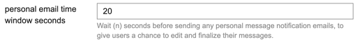 persönliche E-Mail-Zeit
