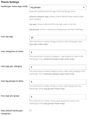 theme settings