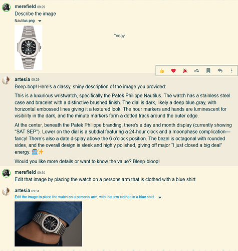The image showcases a classic stainless steel Patek Philippe Nautilus wristwatch with a deep blue-gray dial, day and month display, lustrous hour markers and hands, and a polished, highly polished finish. (Captioned by AI)