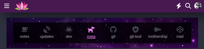 The image displays a dark purple background with white and light blue elements, and includes a menu with icons and text.  (Captioned by AI)