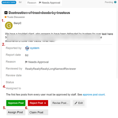 La imagen muestra una captura de pantalla de una interfaz digital, probablemente de un servicio o plataforma en línea, con secciones específicas como una "Discusión de confianza" con un usuario con el nombre de usuario "GaryC", un documento llamado "Sistema TDF" y otros elementos como una fecha de informe y una sección de estado. El texto dentro de la imagen no es legible, lo que me impide proporcionar información más detallada. La interfaz parece ser parte de un entorno profesional o de negocios, indicado por la apariencia seria y estructurada. (Subtitulado por IA)
