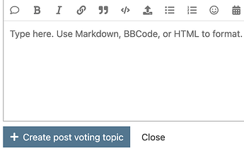 create button