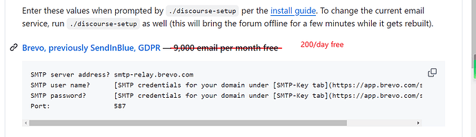 Uno screenshot di un'email con oggetto "Brevo precedentemente SendBlue GSP, 8000 al mese gratis" viene visualizzato. (Didascalia dell'IA)