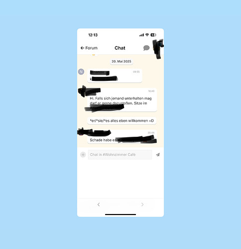 L'image montre l'écran d'un mobile affichant une conversation de chat dans une interface de logiciel de détection de langue, avec du texte et des bulles de dialogue masqués. (Légendé par l'IA)