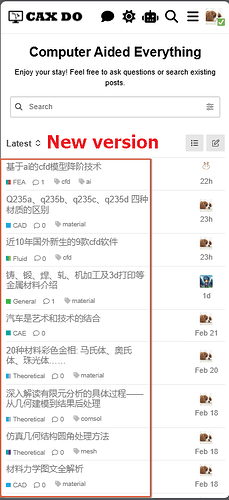 Ein Computermonitor zeigt ein Forum mit dem Titel „Computer Aided Everything“, mit einem hervorgehobenen Beitrag „Neue Version“ und einer Seitenleiste mit verschiedenen Themen auf Chinesisch. (Beschriftet von KI)