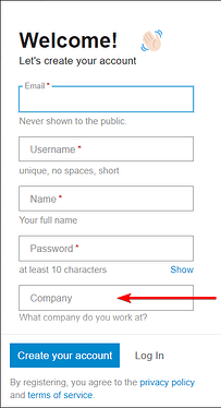 Sign in custom fields
