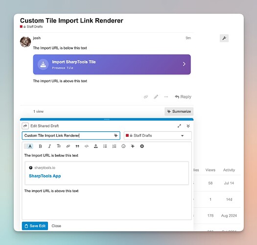 Google Chrome - Custom Tile Import Link Renderer - Staff Drafts - SharpTools Community 2025-08-15 at 10.31.19@2x