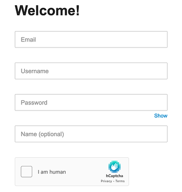 formulário de inscrição