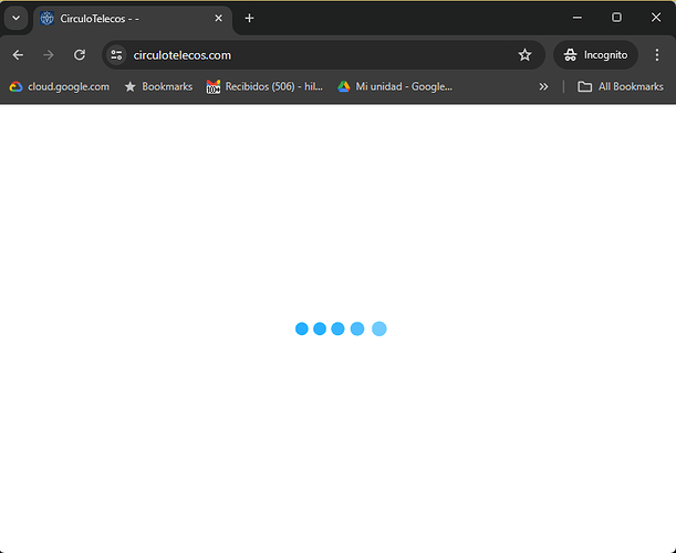 Un'immagine di uno schermo di computer vuoto con un cerchio di caricamento al centro. (Sottotitolato dall'IA)
