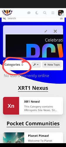 L'image affiche une capture d'écran d'un navigateur Web avec une barre de recherche en haut et une interface utilisateur montrant des catégories, des articles de presse et une barre latérale avec des options pour les communautés, pocket et planet. (Légendé par l'IA)