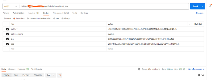 L'immagine mostra un'interfaccia Postman con una richiesta API a un endpoint, inclusi header come ,  e  con i rispettivi valori. (Didascalia dell'IA)