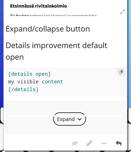 Cette image montre un écran d'ordinateur avec une zone de texte contenant une phrase en finnois, un bouton intitulé « Développer », et une zone de texte invitant à générer une description de l'image. (Légendé par l'IA)