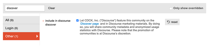 include your site in Discourse Discover