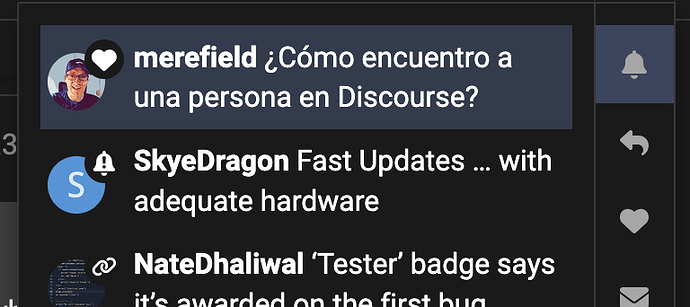 The image shows a screenshot of notifications on a communication platform or social media with a discussion about finding someone on Discord and a mention of a badge for delivering "SkypeDragon Fast Updates..." with adequate hardware. (Captioned by AI)