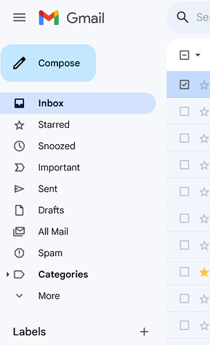 barra lateral do gmail expandida