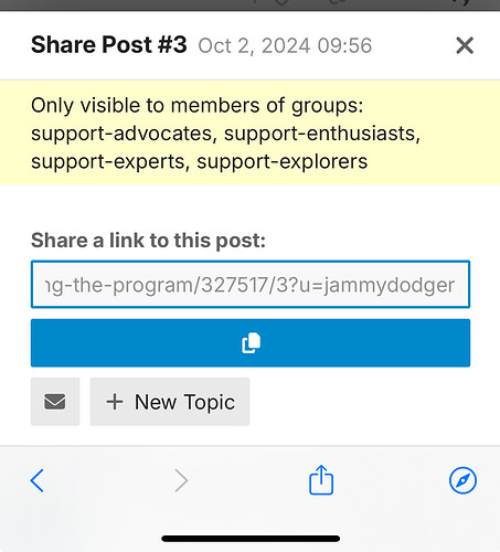 L'immagine mostra uno screenshot di un'interfaccia di post di condivisione datata 2 ottobre 2024, con una dedica ai membri di vari gruppi relativi al supporto. (Sottotitolato dall'IA)
