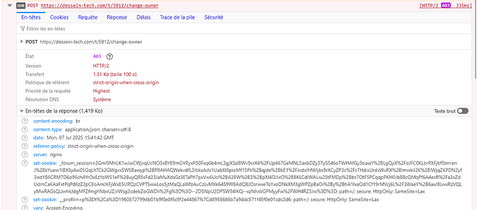 Questa immagine mostra gli strumenti per sviluppatori di un browser web, in particolare i dettagli della richiesta di rete per una pagina web, inclusi intestazioni, tempi e altre informazioni tecniche. (Sottotitolato dall'IA)