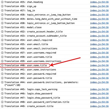 Console output