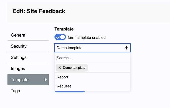 Selecting multiple templates
