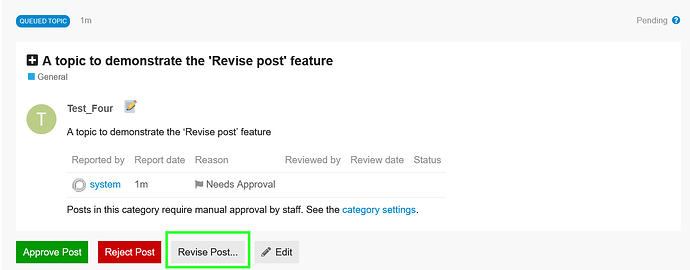 revise post