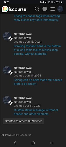 Cette image montre des captures d'écran de commentaires d'utilisateurs sur une publication de serveur Discord, tous faits par le même utilisateur identifié comme « NateDhaliwal », chaque commentaire recevant de nombreuses réactions. (Légendé par l'IA)