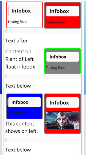 A imagem exibe uma captura de tela de um aplicativo móvel com caixas de texto relacionadas a um infobox, sugerindo a capacidade de adicionar ou editar conteúdo em um site. (Legenda gerada por IA)