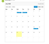 calendar in topic