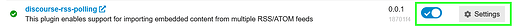 RSS Polling plugin toggle