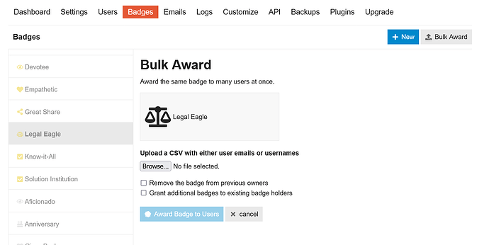 bulk award badges