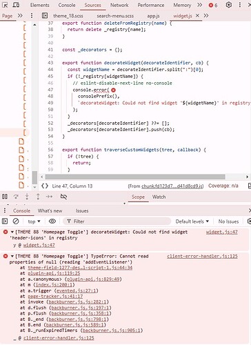 L'immagine mostra uno screenshot di un ambiente di codifica con un editor di testo e una console che visualizzano messaggi di errore. (Sottotitolato dall'IA)