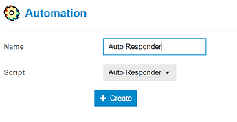 Création d'un nouveau script d'automatisation