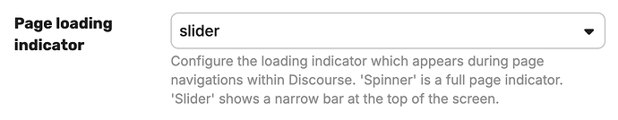 page loading indicator