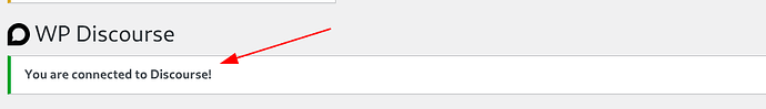 Une capture d'écran montrant une notification de connexion Discourse avec le message « Vous êtes connecté à Discourse ! » et un logo Discourse avec une annotation. Ceci provient de la version 2.5.6. (Légendé par l'IA)
