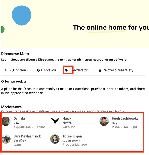 画像には、「Discourse Meta」というタイトルのウェブページが表示されており、ユーザー統計、モデレーター、フィードバックや回答を求めるためのウェブへの招待状が表示されています。（AIによるキャプション）