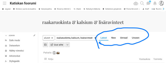 The image shows a webpage for discussing restaurant etiquette, with a focus on sections such as Latest, New, Unread, and Unseen. (Captioned by AI)