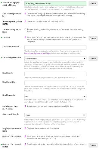 More server settings