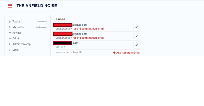 Changer l'adresse e-mail