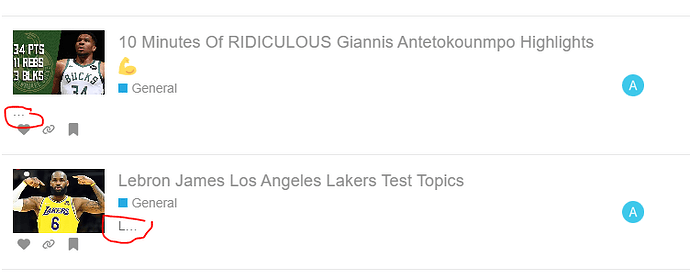 L'image montre une liste de publications sur une application mobile présentant des articles sur Giannis Antetokounmpo et LeBron James, tous deux étiquetés comme « Général » et identifiés comme des sujets à explorer, avec une flèche pointant vers chacun. (Légendé par l'IA)