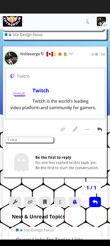 ゲーマー向けの主要なビデオプラットフォームおよびコミュニティとしてのTwitchに関する情報を表示するモバイル画面。（AIによるキャプション付き）