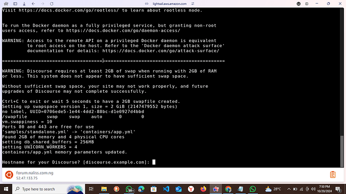 A imagem mostra a tela de um computador exibindo uma janela de terminal com texto. (Legenda da IA)