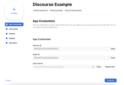 App Credentials