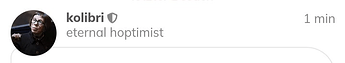 Username at topic
