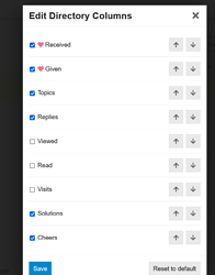 Edit directory colums