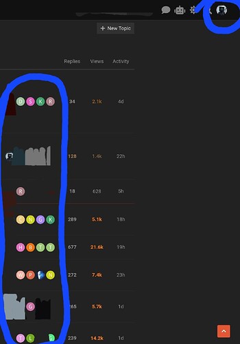 This image shows a list of topics or discussions on a forum-like platform, displaying details such as the number of replies, views, and the elapsed time since the last activity for each topic. (Captioned by AI)