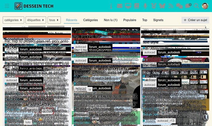 图片显示了与 Autodesk 产品相关的各种文本摘录和论坛帖子的拼贴画。（由 AI 标注）