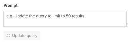 prompt addition to existing data explorer queries